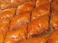Sladký dezert bakláva