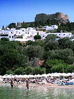 Lindos budova hradu